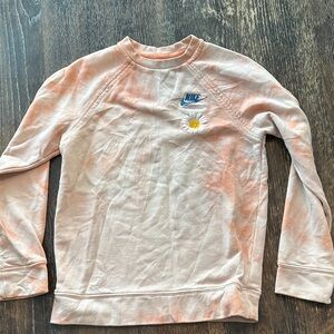 Nike Embroidered Daisy Kids Tie-Dye Have a Nike Day Sweatshirt size Large